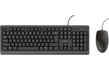 Tastatura+miš TRUST Primo žicni set/SRB/crna