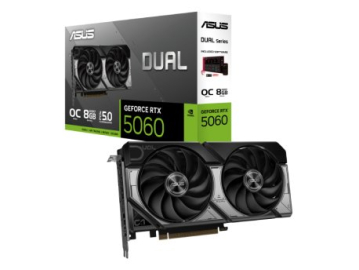 Graficka karta ASUS DUAL RTX 5060 NVD/8GB/GDDR7/128bit/crna