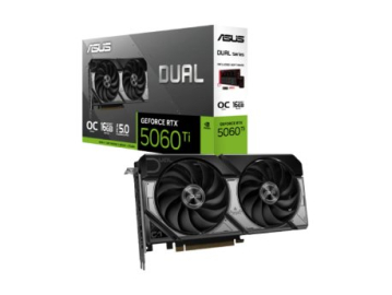 Graficka karta ASUS DUAL RTX 5060 TI NVD/16GB/GDDR7/128bit/crna
