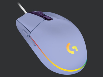 Logitech G102 Lightsync Gaming Wired Mouse, Lilac USB