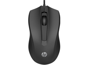 Miš HP 100 EURO žicni/6VY96AA/crna