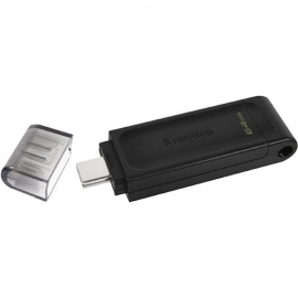 USB memorija KINGSTON DT70/64GB/DataTraveler/3.2/crna