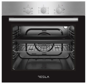 Ugradna rerna TESLA BO600SX ventilatorska/60L/mehanicka/inox