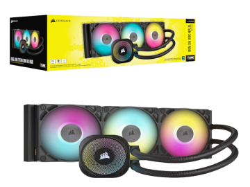 Kuler za CPU CORSAIR iCUE LINK TITAN 360 RX/RGB/AIO/360mm/triple fan/vodeno hladenje/crna