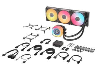 Kuler CORSAIR iCUE LINK TITAN 360 RX LCD/AIO/360mm/vodeno hladenje/crna