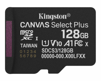 KINGSTON Memorijska kartica U1 V10 SDXC 128GB Canvas Select Plus G3 150R A1 SDCS3/128GBSP