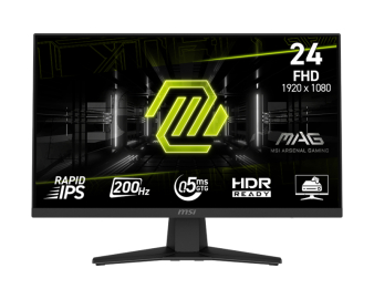 MSI 24 inča MAG 244F FHD 1920x1080 IPS 200 Hz HDR Ready gaming monitor