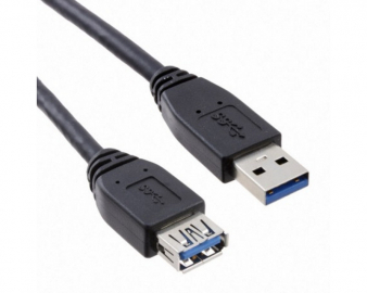 E-GREEN Kabl USB 3.0 A - USB A M/F (produžni) 1.8m crni