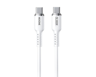 WEKOME WDC-11 Kabl 3.1 USB tip C M/M 1.2m, za Super brzo punjenje 100W/480Mbps, Silicon Soft, beli