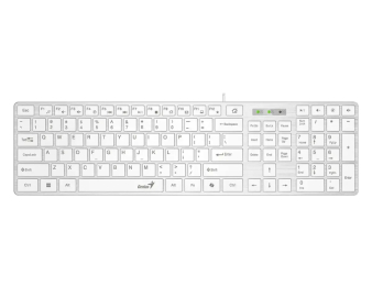 GENIUS SlimStar 126 USB YU bela tastatura