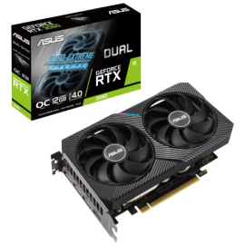 Graficka karta ASUS DUAL-RTX3060-O12G-V2 NVD/12GB/GDDR6/192bit/crna
