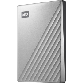 External HDD 2TB, My Passport Ultra, USB3.2 Gen1 Type-C/Type-A, Silver