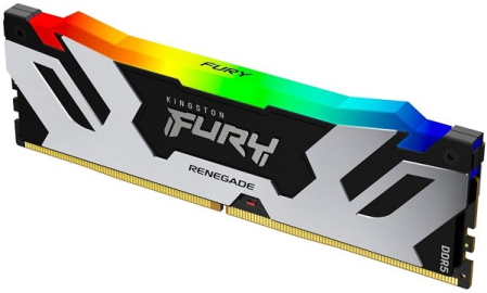 DDR5 16GB 7600MHz [FURY RENEGADE RGB], Non-ECC UDIMM, CL38 1.45V, 288-pin 1Rx8, Silver/Black, w/RGB 