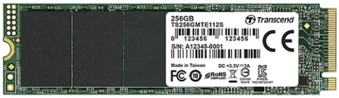 M.2 NVMe 256GB, 2280, PCIe Gen 3x4, M-Key, 3D TLC, DRAM-less, Single-sided