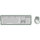 Bežična tastatura + miš Hama KMW-700, srebrna