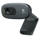 Logitech C270 HD Webcam, Black for Win 10