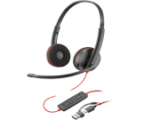 Slušalice HP Poly BW 3220 Stereo USB-C HS +USB-C/A/crna