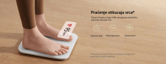 Pametna telesna vaga XIAOMI S400/bela