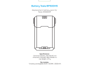 Batterry pack TESLA HS500GF/Baterije za usisivac