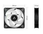 ARCTIC P14 PWM PST A-RGB 140mm ventilator crni (ACFAN00239A)