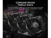 Ventilator CORSAIR RS120/120mm/triple pack/crna
