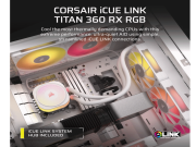Kuler CORSAIR iCUE LINK TITAN 360 RX RGB/AIO/360mm/vodeno hladenje/bela