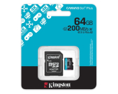 KINGSTON Memorijska kartica U3 V30 microSDXC 64GB Canvas Go Plus 200MB/s A2 + adapter SDCG4/64GB
