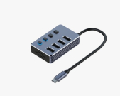 E-GREEN USB 3.1 tip C - HUB Superbrzi 4port USB 3.0 sa prekidacima