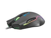 FURY HUSTLER, Gaming Optical Mouse 500-6400 DPI, RGB LED, 7 Buttons, USB, Black, Cable 1,6 m